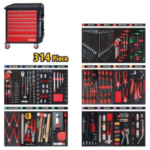 ชุดรวมเครื่องมือ 314 ชิ้น พร้อมตู้ A01-07J Cetaform-A50CR-314A01