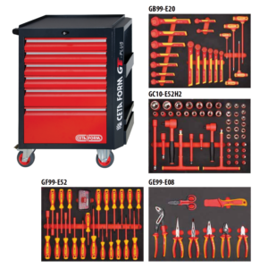 ชุดเครื่องมือรวม 132 ชิ้น พร้อมตู้ A01-06 Cetaform-A50EV-132A01