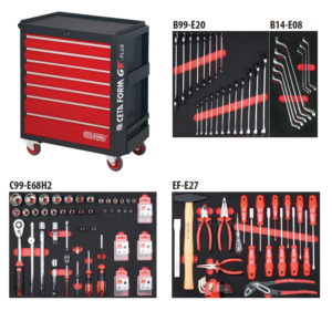 ชุดเครื่องมือรวม 123 ชิ้น พร้อมตู้ A01-06 Cetaform-A50TK-123A01