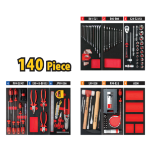 ชุดเครื่องมือรวม 140 ชิ้น Cetaform-A50TK-140