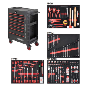 ชุดเครื่องมือรวม 232 ชิ้น พร้อมตู้ A01M-06 Cetaform-A50TK-232/1A01M