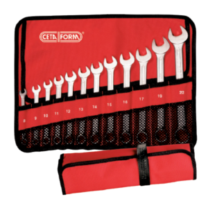 ชุดประแจแหวนข้างปากตาย (บรรจุม้วนผ้า) 13 ชิ้น Cetaform-B01-R13