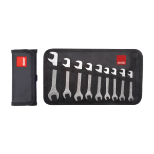 ชุดประแจปากตายหัวงอสั้นแบบหุล (ม้วนผ้า) 9 ชิ้น Cetaform-B09SA-R09