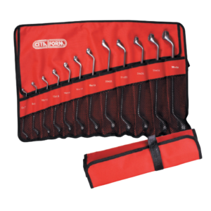 ชุดประแจแหวน (บรรจุม้วนผ้า) 12 ชิ้น Cetaform-B14-R12