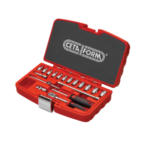 ชุดลูกบ๊อกซ์ 6 เหลี่ยม 1/4" 18 ชิ้น Cetaform-C00-18PH2