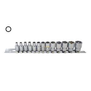 ชุดลูกบ๊อกซ์ 6 เหลี่ยม 1/4" 13 ชิ้น Cetaform-C02-RH13