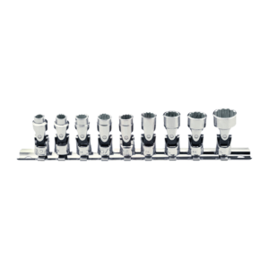 ชุดลูกบ๊อกซ์ 12 เหลี่ยมข้องอ 1/4" 9 ชิ้น Cetaform-C02UA-RB09