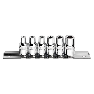 ชุดลูกบ๊อกซ์ 6 เหลี่ยมทอร์ก 1/4" 6 ชิ้น Cetaform-C06-R06