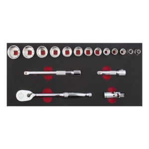 ชุดลูกบ๊อกซ์ 3/8" แบบหุล 17 ชิ้น Cetaform-C10A-E17BT