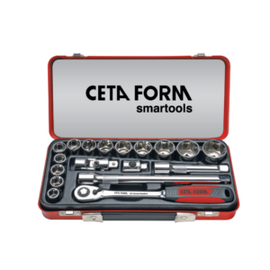 ชุดลูกบ๊อกซ์ 6 เหลี่ยม 1/2" 18 ชิ้น Cetaform-C20-18H1