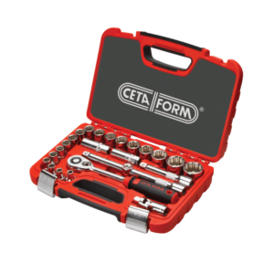 ชุดลูกบ๊อกซ์ 12 เหลี่ยม 1/2" 25 ชิ้น Cetaform-C20-25PB2