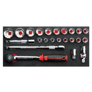 ชุดลูกบ๊อกซ์ 1/2" 23 ชิ้น (สำหรับ C21-14) Cetaform-C20-E23H4