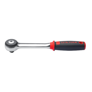 ด้ามก๊อกแก๊กขันเร็วด้ามโค้ง 1/2" 45 ฟัน Cetaform-C21-14N
