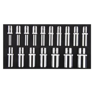 ชุดลูกบ๊อกซ์ยาว 1/2" 17 ชิ้น Cetaform-C24-E17H