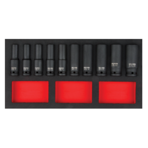 ชุดลูกบ๊อกซ์ลมยาว 1/2" 10 ชิ้น Cetaform-C64-E10