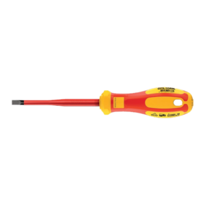 ไขควงกันไฟปากแบน(แบบเพรียว) 3.5mm Cetaform-G01S-035-100