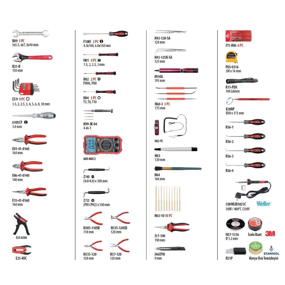 ชุดเครื่องมืออิเลคโทรนิคส์ Cetaform-H99-N80