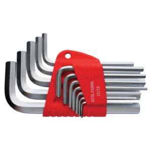 ชุดประแจแอลหกเหลี่ยมด้ามสั้นเคลือบนิเกิล 12 ชิ้น Cetaform-LT/12