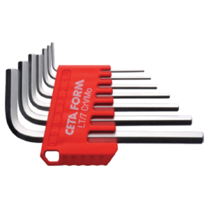 ชุดประแจแอลหกเหลี่ยมด้ามสั้นเคลือบนิเกิล 7 ชิ้น Cetaform-LT/7