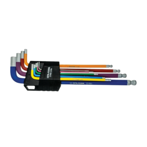 ชุดประแจแอลหกเหลี่ยมหัวบอลยาว(แบบหลากสี) 9 ชิ้น Cetaform-LT/900C