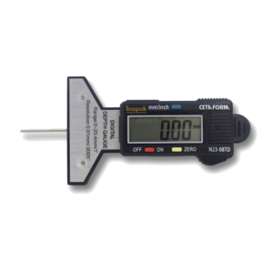 เครื่องวัดความลึกของดอกยางแบบดิจิตอล 25mm Cetaform-N23-08TD